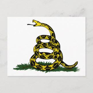 Cartão Postal Cobra de Sinalizador Gadsden