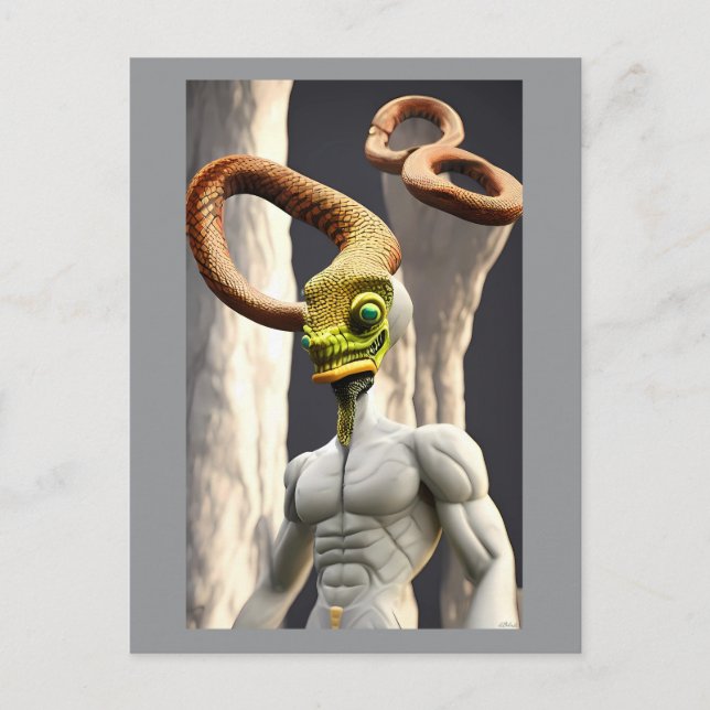 Cartão Postal Cobra Infinito Deus (Frente)