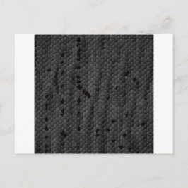 Cartão Postal Cobra preta em Arte,ilustrada