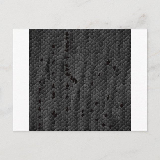 Cartão Postal Cobra preta em Arte,ilustrada (Frente)