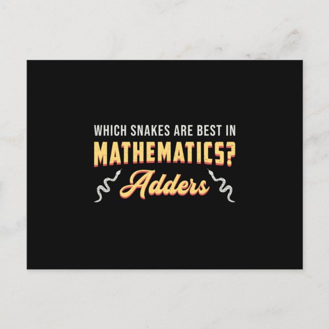 Cartão Postal Cobra Reptile Animal Cobra Snakers Pet Funny Gift (Frente)