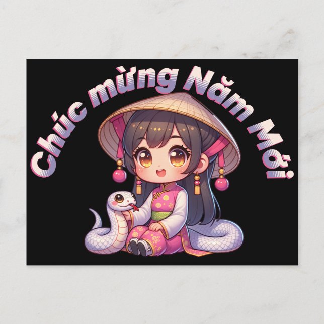 Cartão Postal Cobra vietnamita (Frente)