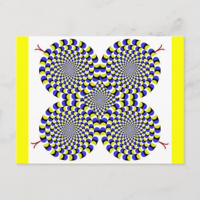 Cartão Postal Cobras rotativas (Frente)