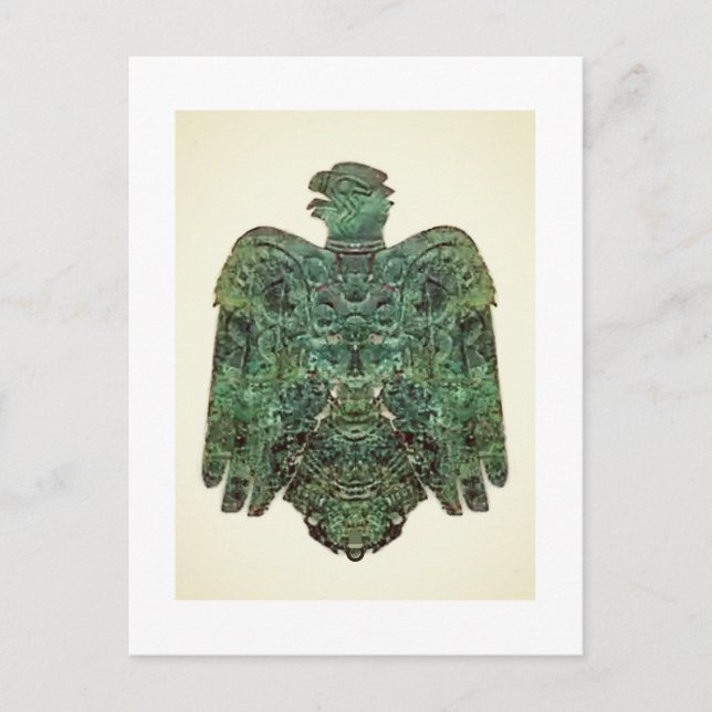 Cartão Postal Cobre Antigo Peoria IL Falcão Encontrado 1859 Cart (Frente)