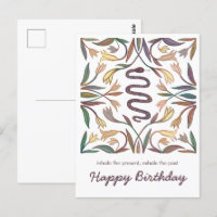 Cobrinhas Vinhas Inspirador Mágico Feliz Aniversár