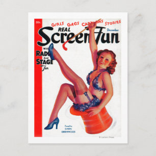 Cartão Postal Cobrir 2 da Revista Real Screen Fun