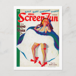 Cartão Postal Cobrir 3 da Revista Real Screen Fun