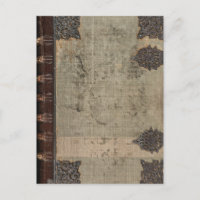 Cobrir antigo de livros de colheita com dobradiças