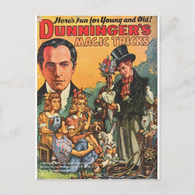 Cartão Postal Cobrir DA REVISTA DUNNINGER PULP (Frente)