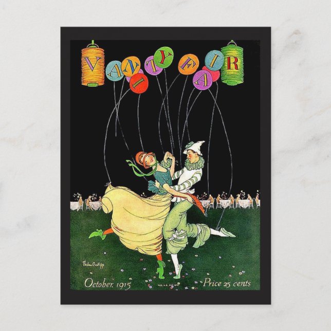 Cartão Postal Cobrir da Revista Vanity Fair de 1915 (Frente)