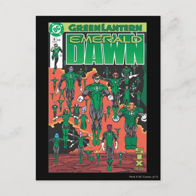 Cartão Postal Cobrir Emerald Dawn (Frente)