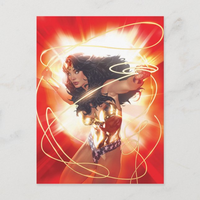 Cartão Postal Cobrir Enciclopédia da Mulher Maravilha (Frente)