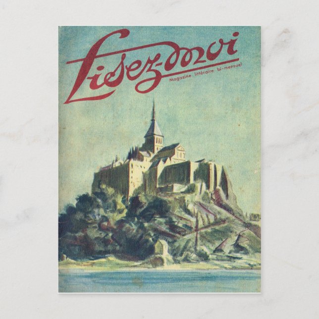 Cartão Postal Cobrir, Lisez-Moi, Monte Rua Michel (Frente)