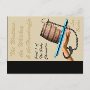 Cartão Postal cobrir "O Garçonete, o uísque e as algemas"
