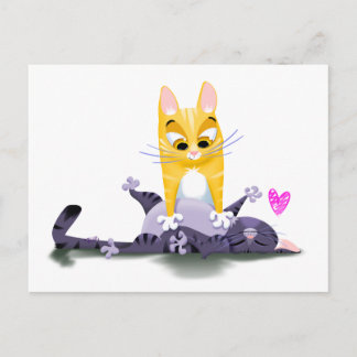 Cartão Postal COÇAR OS GATINHOS DAS COXAS - Arte de Jeff Willis