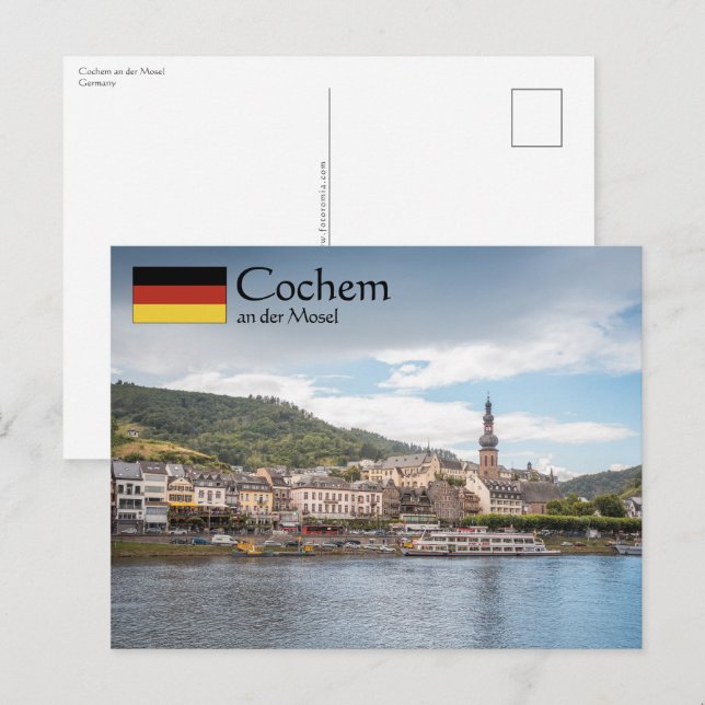 Cartão Postal Cochem Alemanha (Frente/Verso)