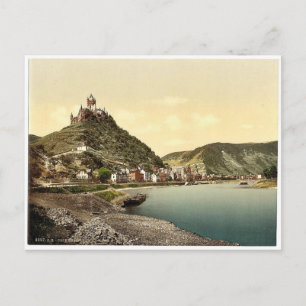 Cartão Postal Cochem and castle, Moselle, vale de, cla alemã