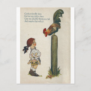 Cartão Postal Cock-a-doodle-doo
