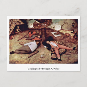 Cartão Postal Cockaigne De Bruegel A. Pieter