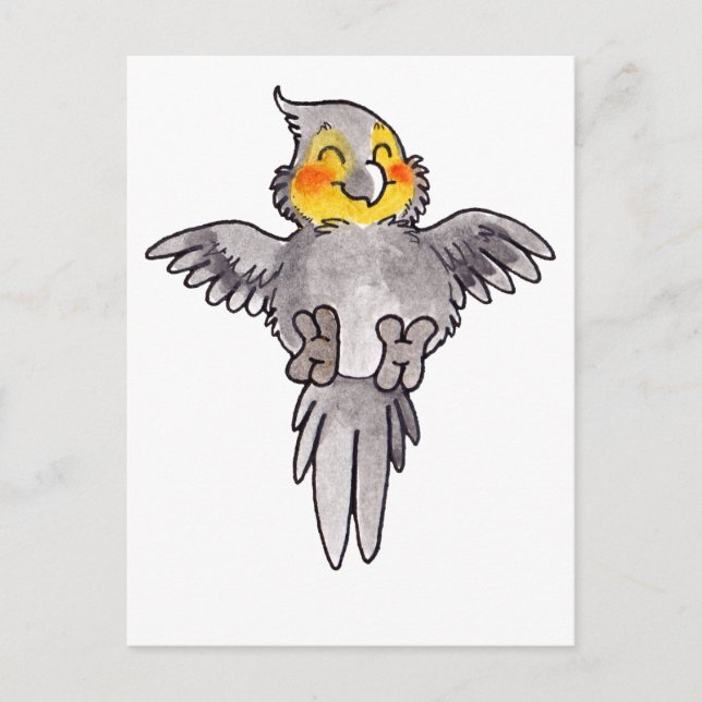 Cartão Postal Cockatiel (Frente)