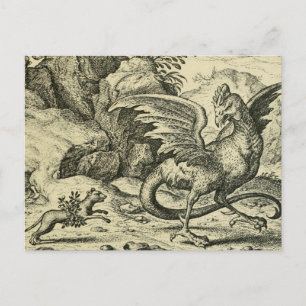 Cartão Postal "Cockatrice vs. Weasel"