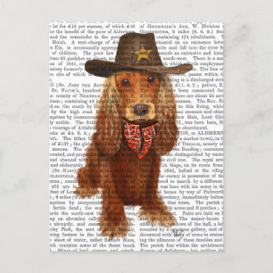 Cartão Postal Cocker Spaniel Cowboy 2