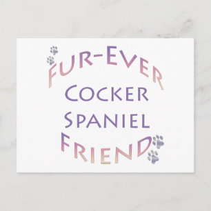 Cartão Postal Cocker Spaniel Para Sempre