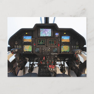 Cartão Postal cockpit de helicópteros