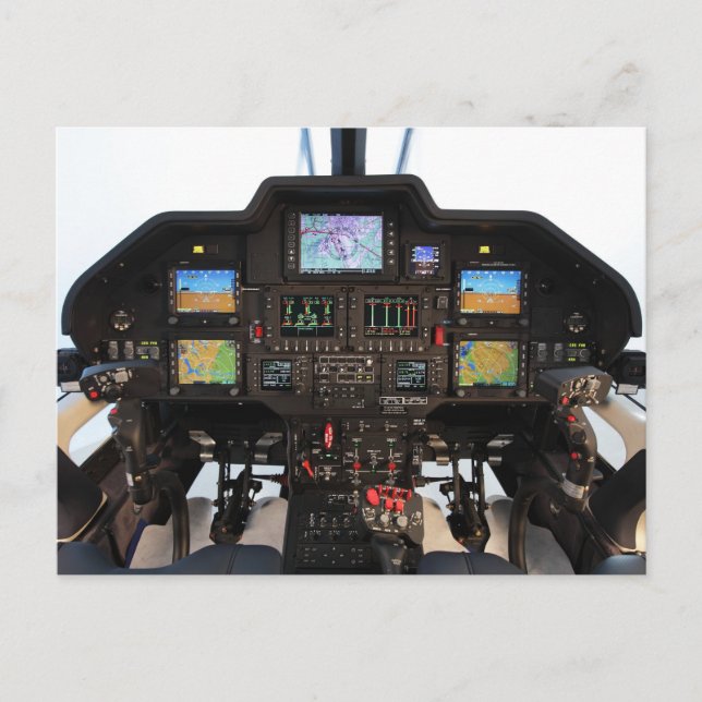Cartão Postal cockpit de helicópteros (Frente)