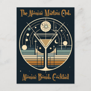 Cartão Postal Cocktail de bombas atômicas do Clube Atômico Marti