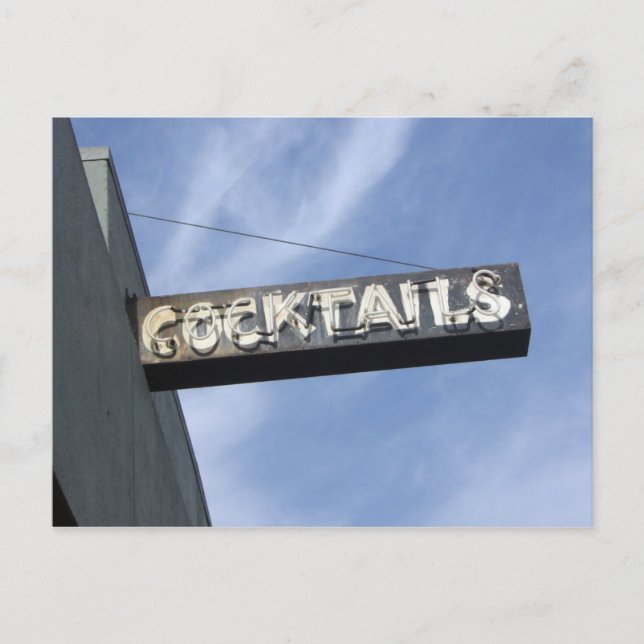Cartão Postal cocktails (Frente)