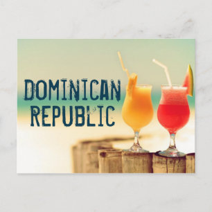 Cartão Postal cocktails da República Dominicana