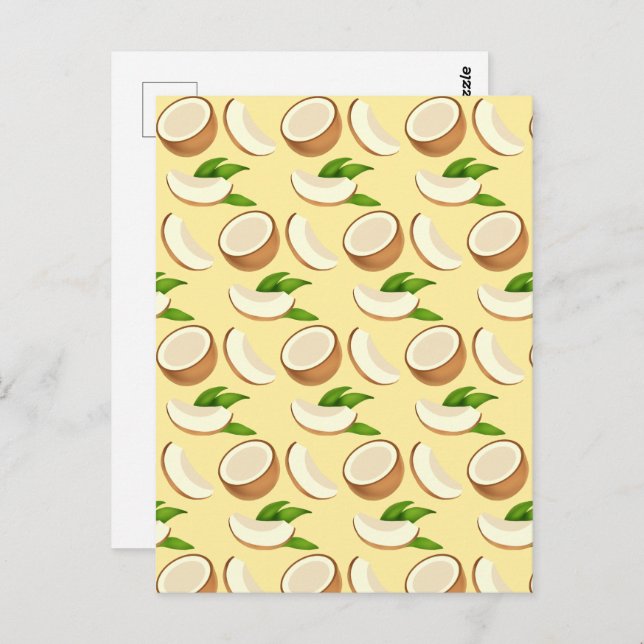 Cartão Postal Cocos Tropicais (Frente/Verso)