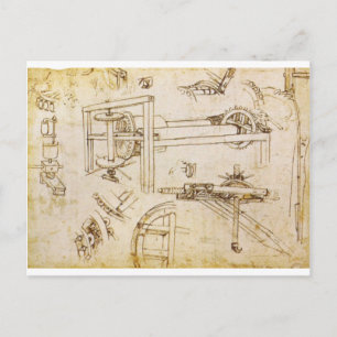 Cartão Postal Codex Atlanticus