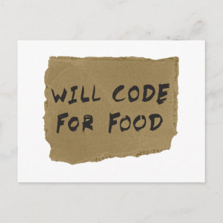 Cartão Postal Codificação Para Comida