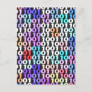 Cartão Postal Código binário