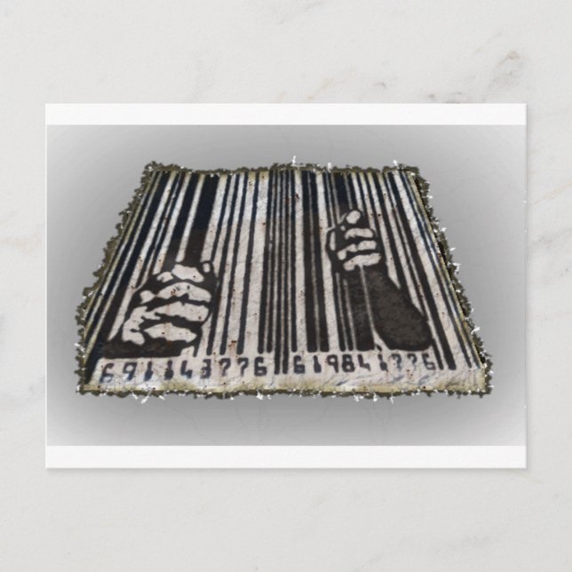 CARTÃO POSTAL CÓDIGO DE BAR PRISON JAIL (Frente)