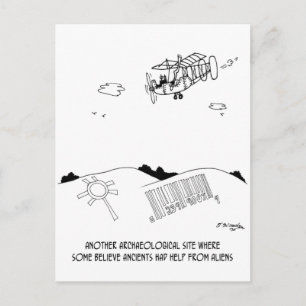 Cartão Postal Código de Barras Petroglicph