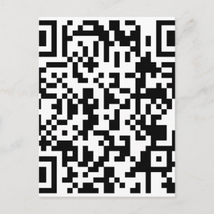 Cartão Postal Código de Bitcoin QR da amostra