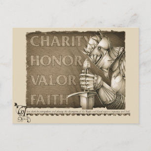 Cartão Postal Código de Chivalry