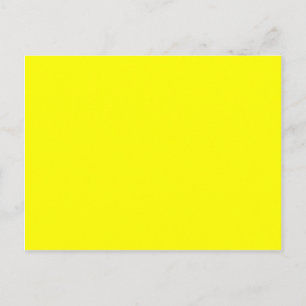 Cartão Postal Código hexadecimal amarelo neon FFFF01