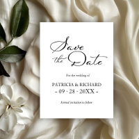 Código QR Branco Preto Casamento Salvar a Data