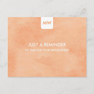 Cartão Postal Código QR do Lembrete de Compromisso Chic Simples 