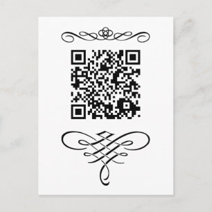 Cartão Postal Código QR floresce