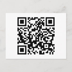 Cartão Postal código QR personalizável
