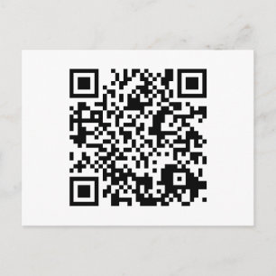 Cartão Postal código QR personalizável