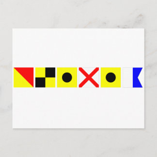 Cartão Postal Código Sinalizador Olivia