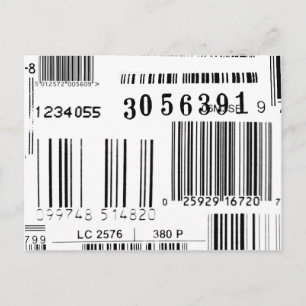 Cartão Postal Códigos de barras