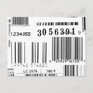 Cartão Postal Códigos de barras