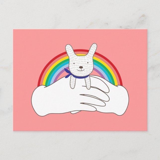 Cartão Postal Coelhinho doce (Frente)